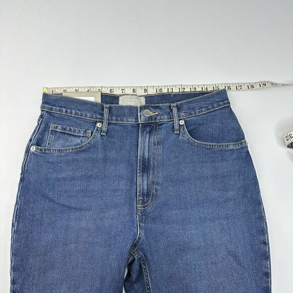 Everlane Women's‎ NWT Indigo The Original Cheeky Straight Jean W30 Crop/L26 - Picture 9 of 13